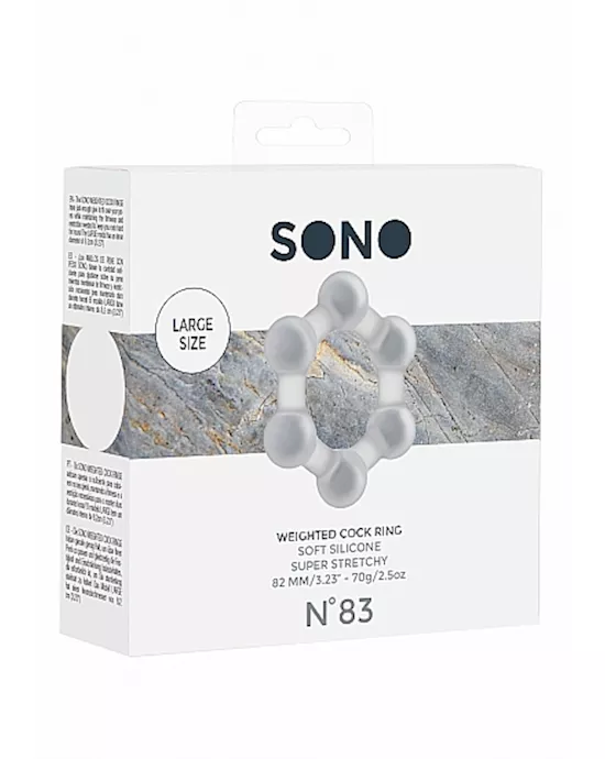 No. 83 Weighted Cock Ring Transparent