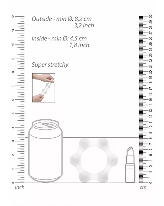 No. 83 Weighted Cock Ring Transparent