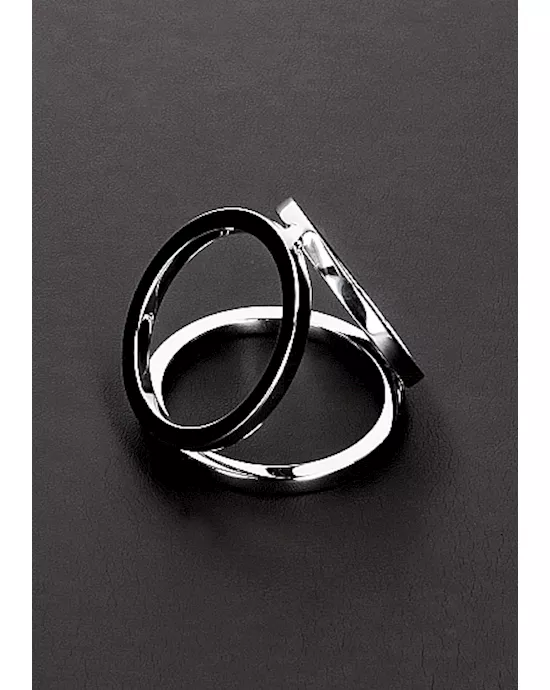 Triple Cock And Ball Ring Medium Size