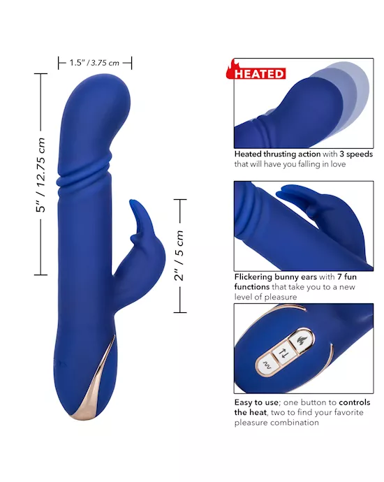 Jack Rabbit Signature Heated Silicone Thrusting "g" Rabbit