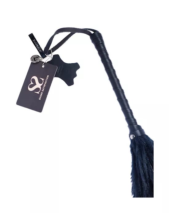 Bound X Faux Fur Flogger With Lambskin Handle