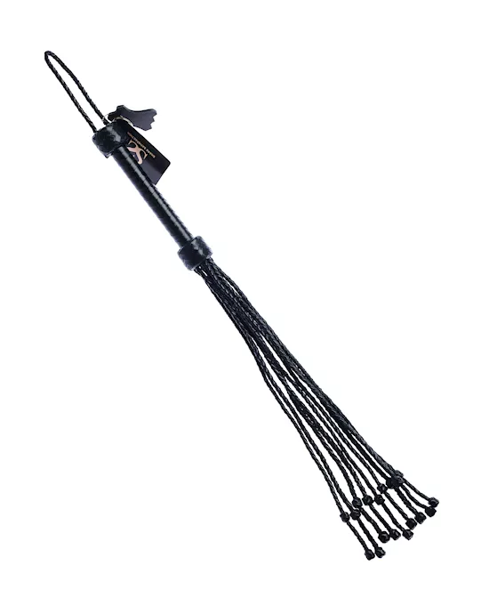 BoundXMiniBraidedLeatherDoubleKnotFlogger