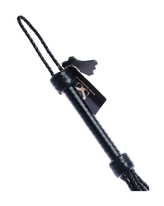 Bound X Mini Braided Leather Double Knot Flogger
