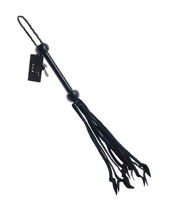 BoundXBraidedCalfLeatherFlogger