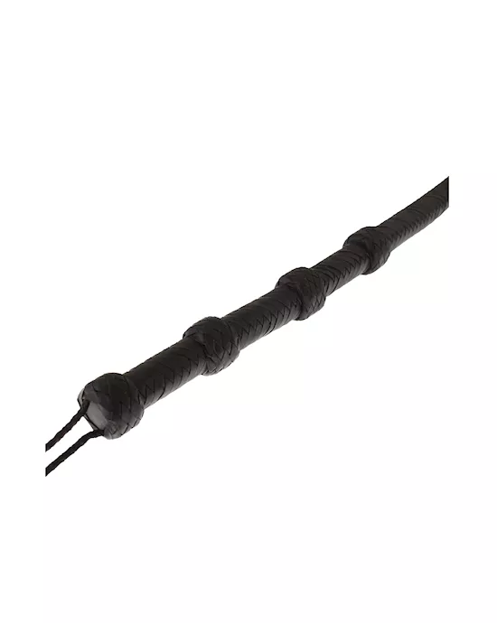 Bound X Saddle Leather Tongue Whip