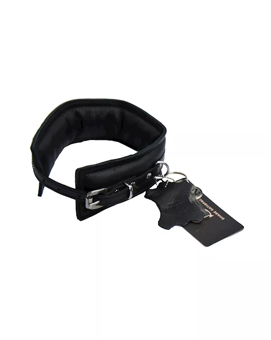 Bound X Padded Cuffs And Collar Set With Thin Strap