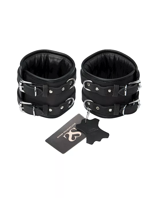 Bound X Double Wide Nubuck Leather Ankle Cuffs