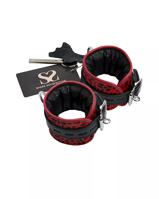 BoundXLeopardPrintHair-OnLeatherCuffs