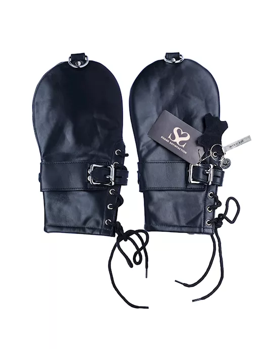 Bound X Calfskin Restraint Mittens