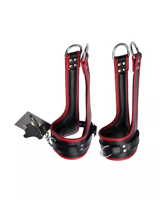 BoundXTallLeatherSuspensionCuffs