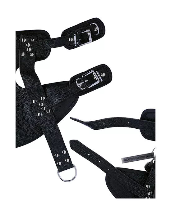 Bound X Leather Suspension Ankle Cuffs