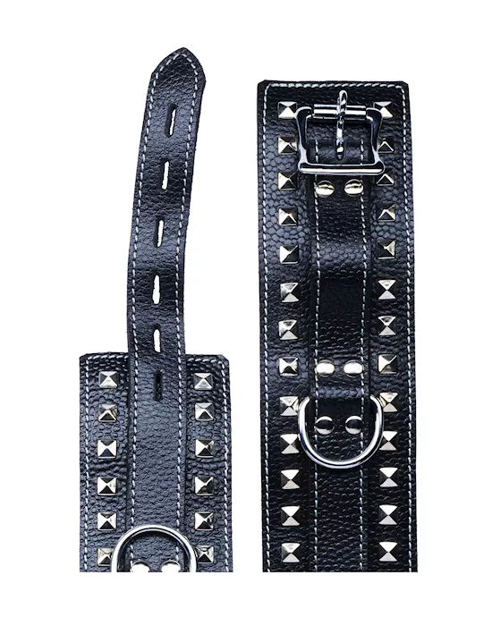 Bound X Studded Leather 7 Piece Bondage Kit