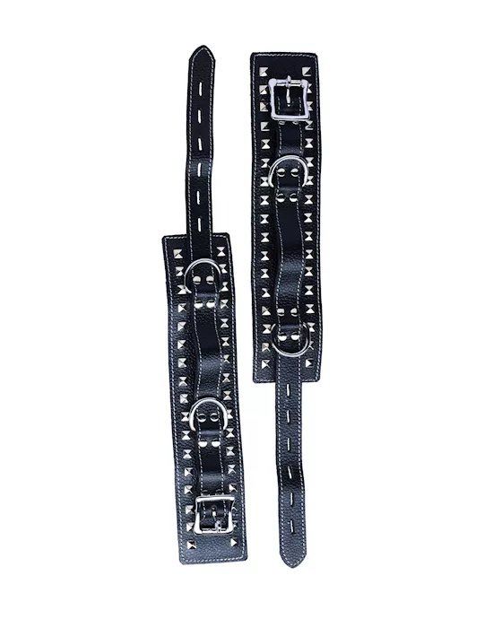 Bound X Studded Leather 7 Piece Bondage Kit