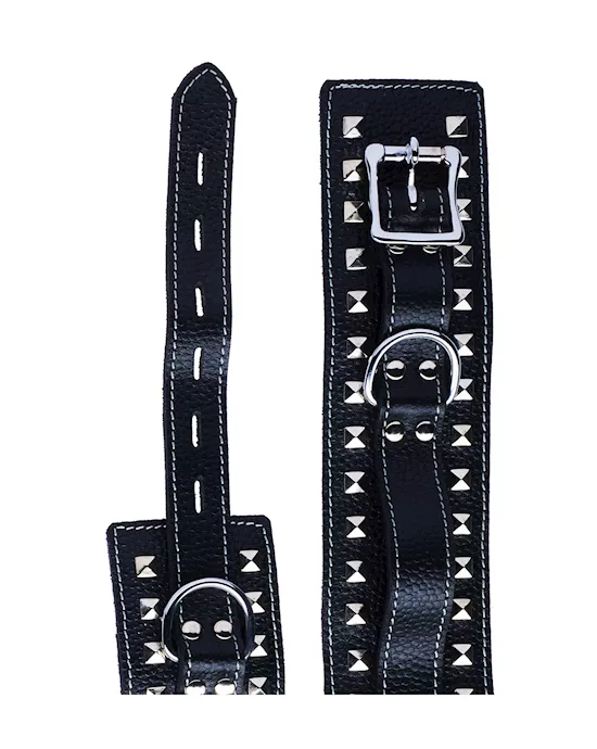 Bound X Studded Leather 7 Piece Bondage Kit