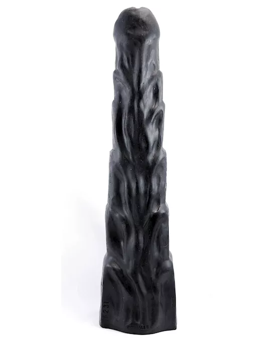 Rump Tower Dildo - Black -  17.25 Inch