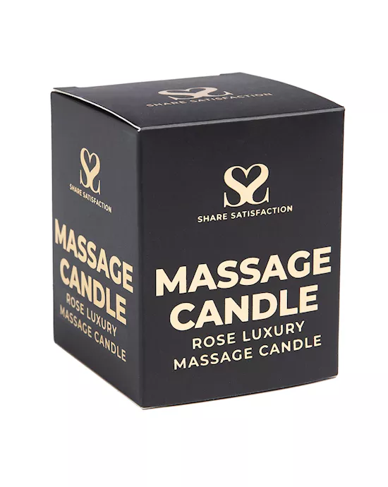 Share Satisfaction Massage Candle - Rose