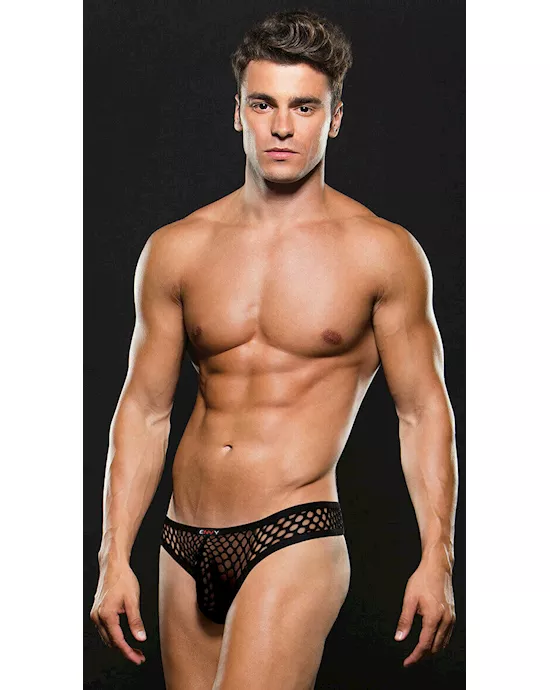 Envy Modern Fishnet Thong