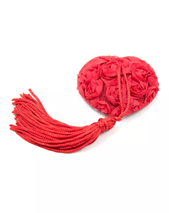 Rose Heart Nipple Tassels