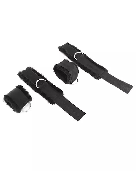 Fluffy Cuffs Bed Restraints