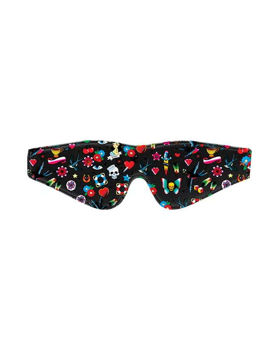 PrintedEyeMask-OldSchoolTattooStyle-Black