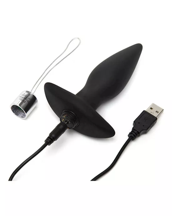 Fifty Shades Of Grey Relentless Vibrations Remote Control Butt Plug - 4.5 Inch