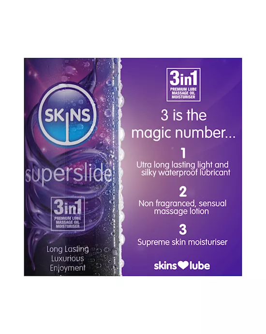 Skins Super Slide Silicone Based Lubricant 5ml Foil