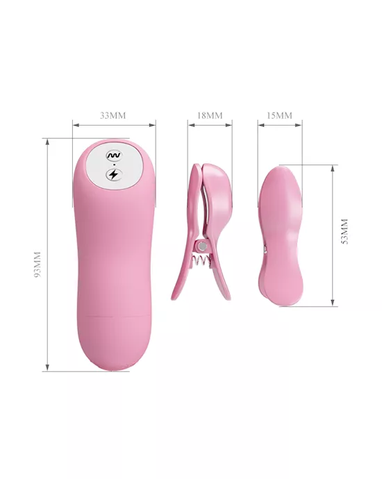 Romantic Wave Electro Shock Nipple Clamps