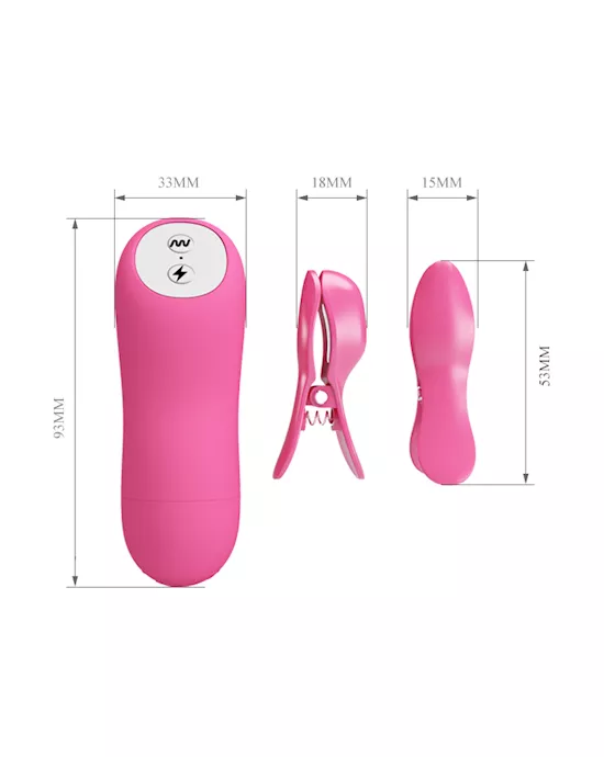 Romantic Wave Electro Shock Nipple Clamps