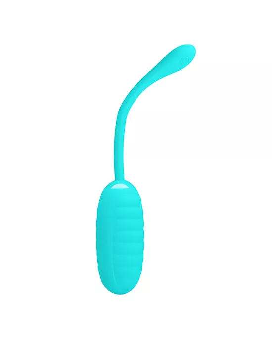 Kirk Liquid Silicone Remote Egg Vibrator - 7.7 Inch