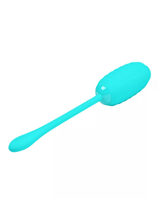 Kirk Liquid Silicone Remote Egg Vibrator - 7.7 Inch