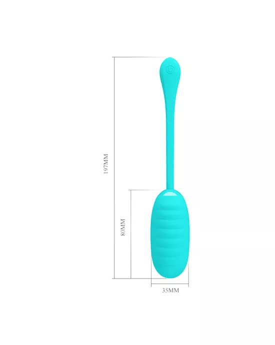 Kirk Liquid Silicone Remote Egg Vibrator - 7.7 Inch