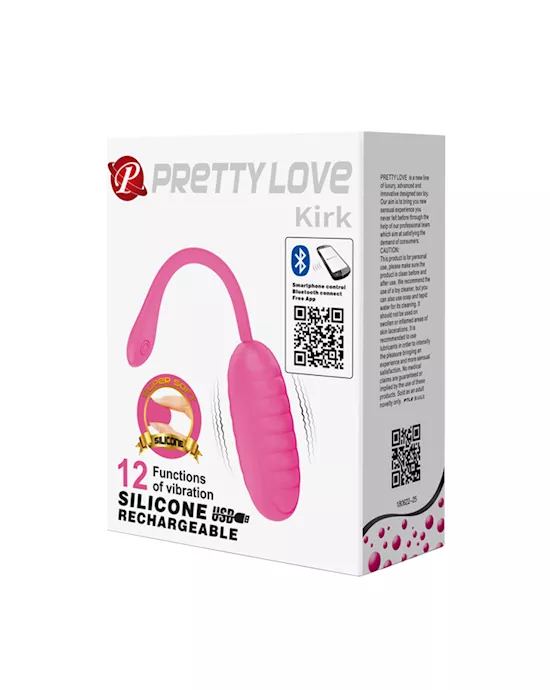 Kirk Liquid Silicone Remote Egg Vibrator - 7.7 Inch