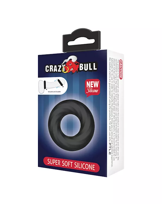 Spiral Ripples Silicone Cock Ring