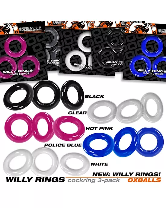 Willy Rings Cockring Pack - Set Of 3