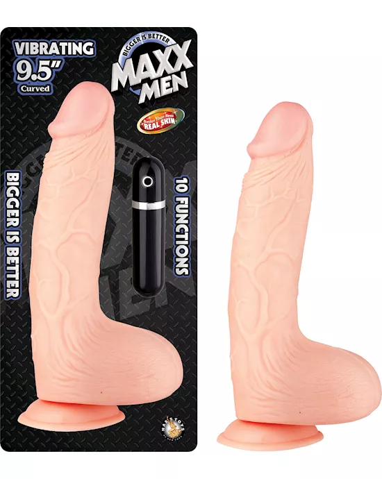MAXXMENVIBRATING95CURVEDDONG-WHITE
