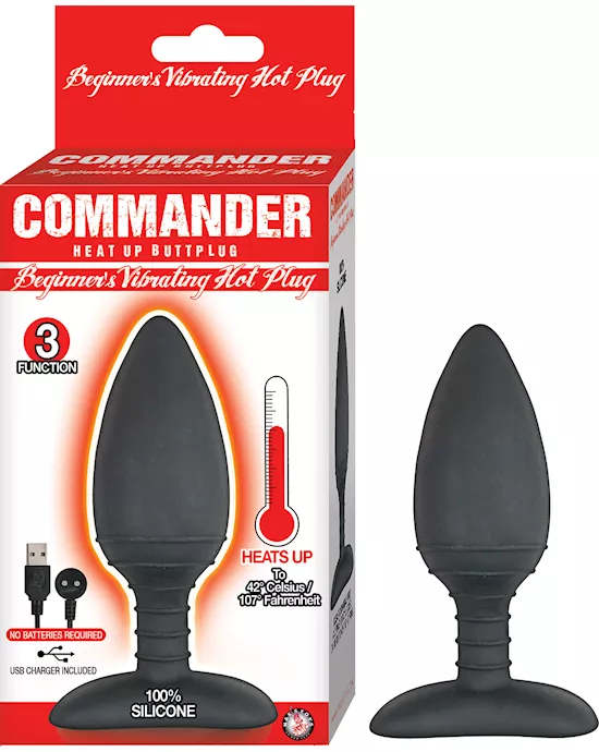 COMMANDERBEGINNERSVIBRATINGHOTPLUG-BLACK