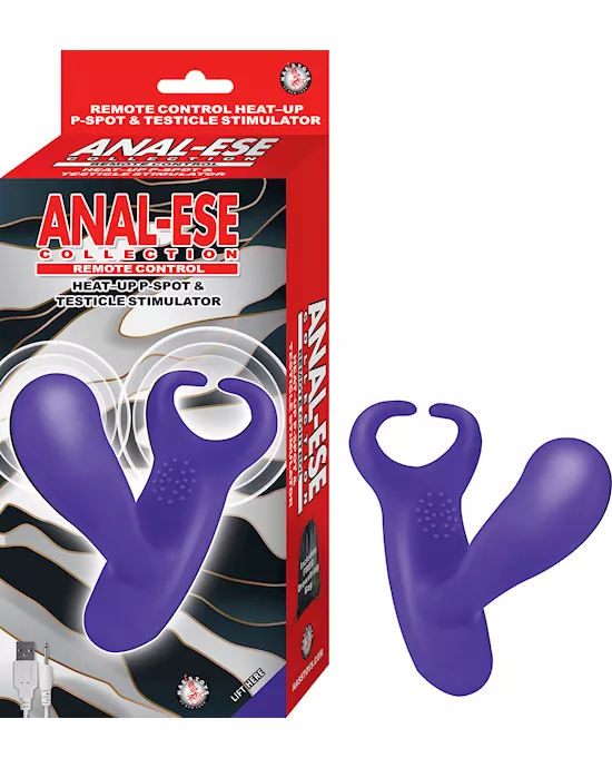 ANALESECOLLECTIONREMOTECONTROLHEAT-UPPSPOTTESTICLESTIMULATOR-BLACK