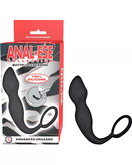 ANAL-ESECOLLECTIONBUTTPLUGCOCKRING-BLACK