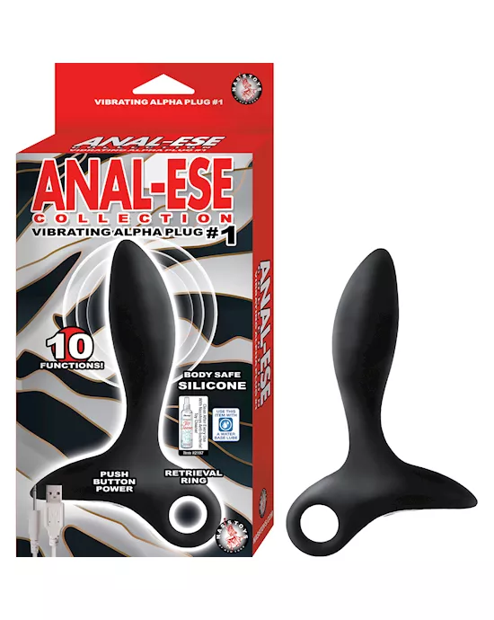 ANAL-ESECOLLECTIONVIBRATINGALPHAPLUGNo1-BLACK