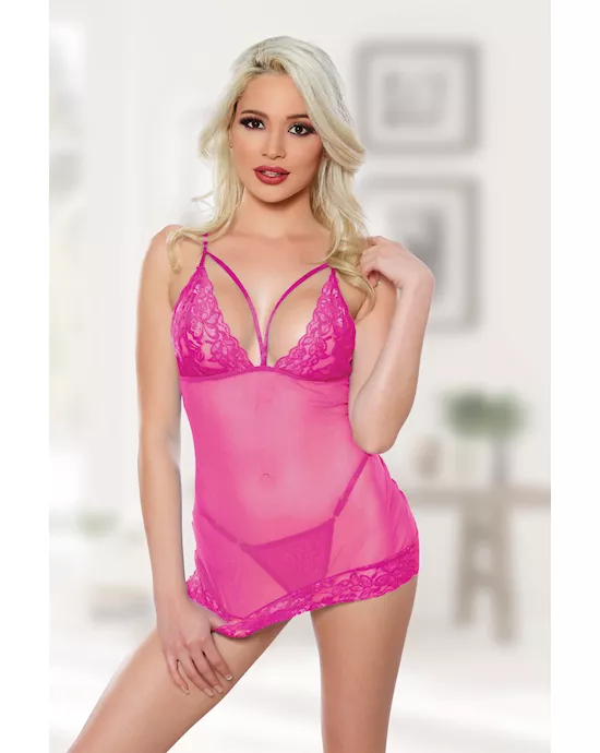 AllureBlushMeBabydollandG-stringSet