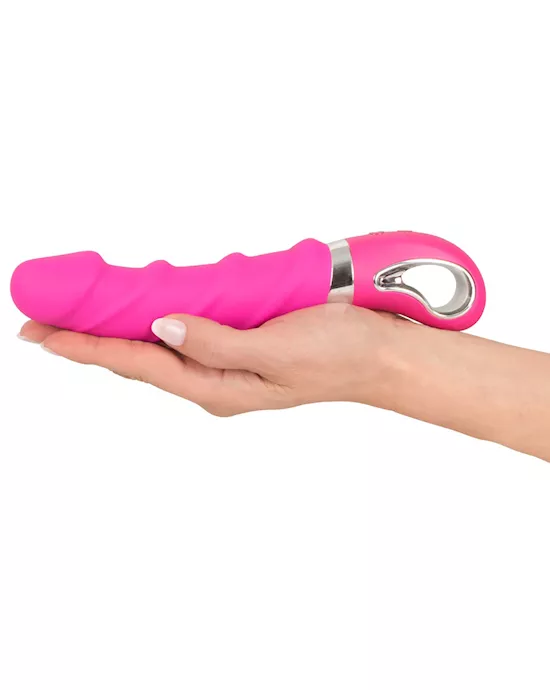 Sweet Smile Warming Soft Vibrator Pink - 8.9 Inch