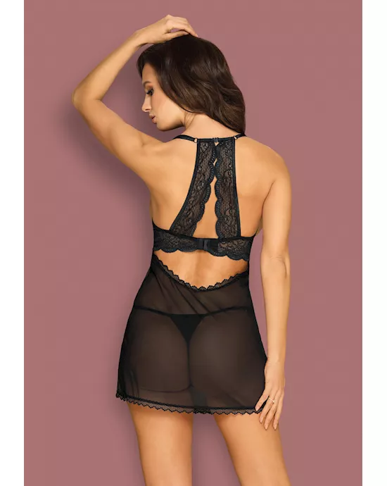 Obsessive Pearlove - Chemise And Thong