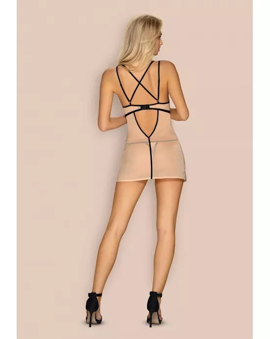 Obsessive Nudelia - Chemise And Thong
