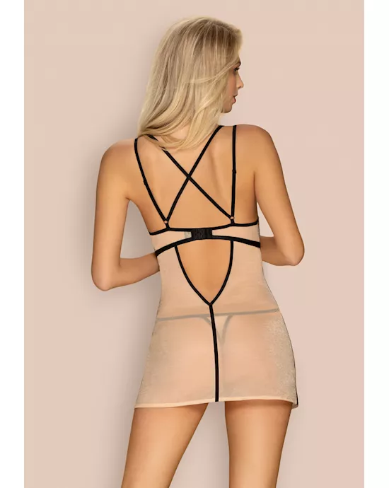 Obsessive Nudelia - Chemise And Thong