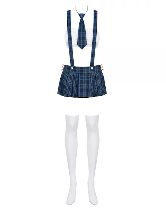 Obsessive Blue - Tartan Skirt Set