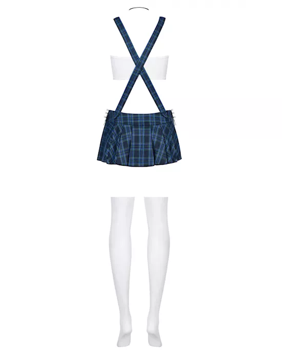Obsessive Blue - Tartan Skirt Set