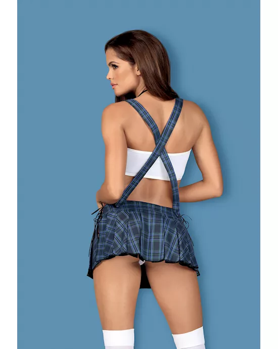 Obsessive Blue - Tartan Skirt Set