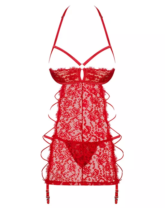 Obsessive Rediosa - Chemise And Thong