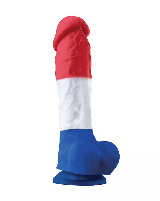 ColoursPleasuresTricolor8InchDildo