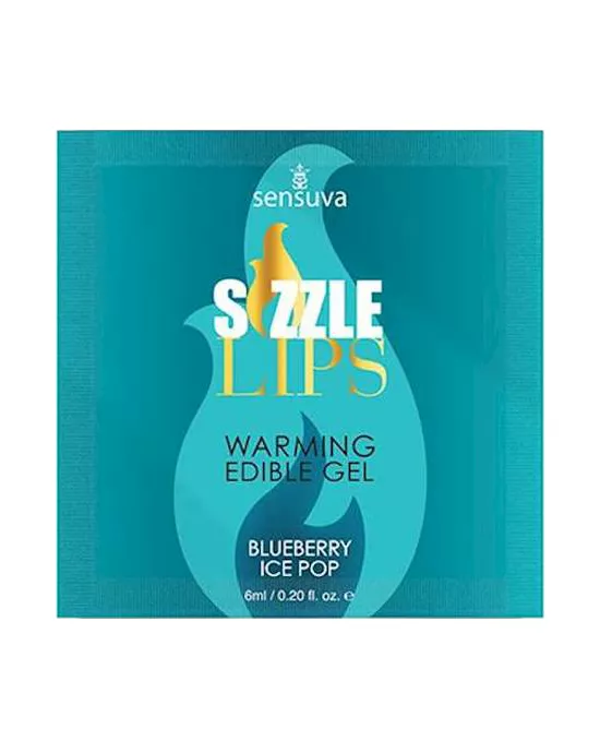 SizzleLipsBlueberryIcePopWarmingGelSingleUsePacket
